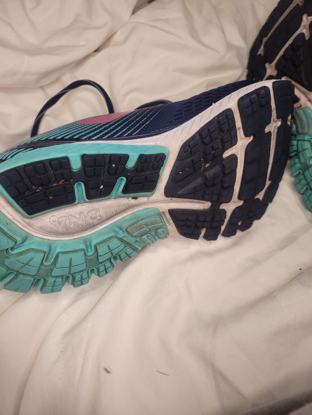 Brooks Navy Pink Teal Women's Running Sneakers Size 9 - Picture 6 of 6